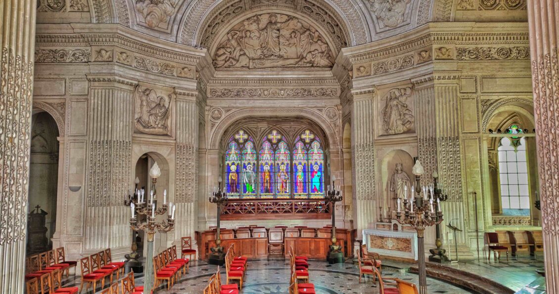 Intérieur coupole chapelle